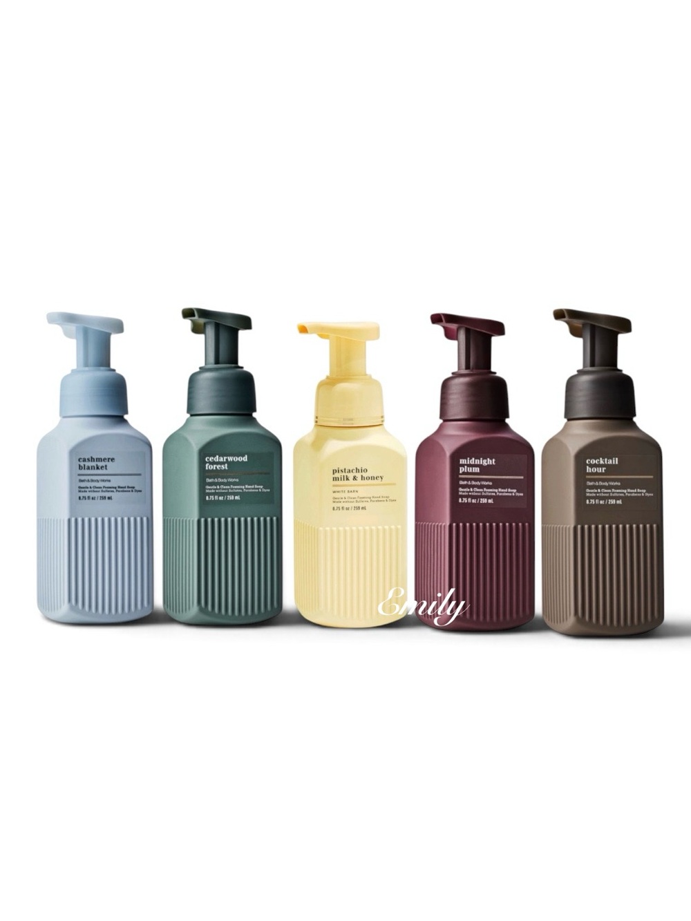 NEW! 5X Bath & Body Works LUXE Foaming Hand Soap 8.75 fl oz Set Bundle